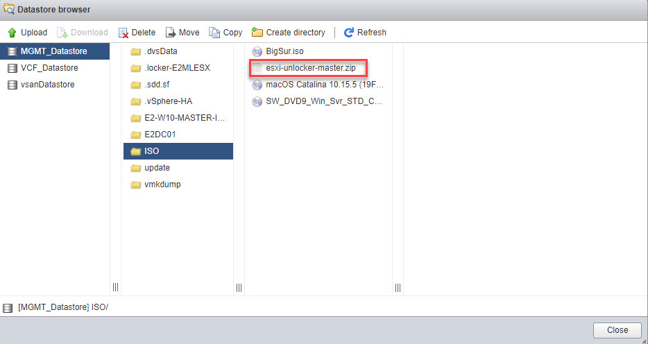 mac os on vmware esxi